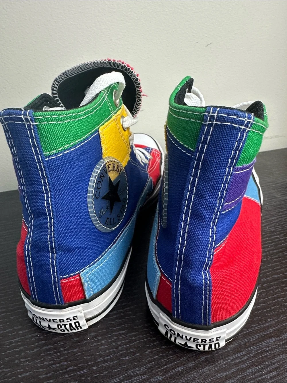 Converse Chuck Taylor All Star High Top Patchwork Colorblock Sneakers - Picture 6 of 10